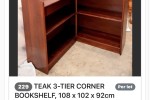 Corner book case