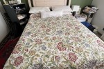 Double Bed, Two Lounge Chairs, Standing lamp, Small green bookcase, Ou...