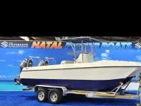 Motor boat Cobra cat 6,6 meter, twin 130hp yamaha motors on double axl...