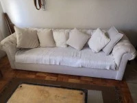 3 seater couch, Wooden chest, Small bookshelf, Medium bookshelf, Chair...