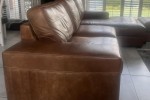 2 piece leather couch