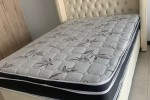Headboard and sleigh, Double bed mattress, 50 inch tv, Microwave, Frid...