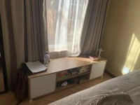 Corner sofa, table and 4 chairs, fridge, washing machine, 2 single bed...