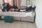 Double bed, Single bed, 2 Wingback chairs, Bar fridge, Small chest fre...
