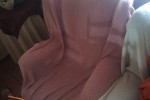 Queen mattress, Queen base, Wingback chair, Wingback chair, Rocking ch...