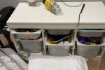 Double bed, Kids tables, Kids drawer 2m x 40cm, Kids drawer 1mx40cm, P...