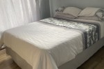 Double bed base and mattress, Chest of drawers, Headboard for double b...