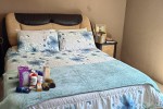 Queen bed and double base and matrass, 2x head board, 2x pedestal,1x ...