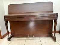 Kemble upright piano. Wood with steel inner