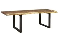 Solid wood dining table