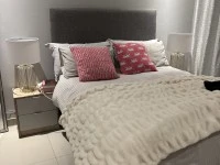 Double bed, BedSide tables, Bed lamps, 2 bar stools, 3 carpets, Tv sta...