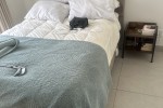 Double bed, L-shape couch, Study desk, Single door fridge, Front end w...