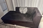 Server, Couch, Round steel mirror