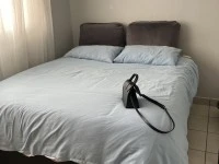 Double Bed, Tv stand, Single door fridge, Washing machine, 2 seater so...