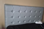 1 Queen bed head rest, 3 seater L-couch, 55" TV stand, Queen bed, 1 ga...