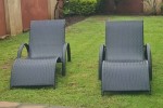 Love seat 160 l x 70 w x 82 h, 2 pool loungers, 2 Armchairs need to be...