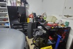 Workshop car spares, tools, shelving