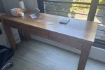 Queen bed with bed head and pedestals, Three quarter bed with bed head...