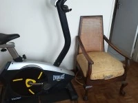 Double bed, Lounge chair, Lounge chair, Vector exercise bike