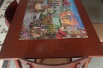 Table, 4 chairs, Coffee table, Glass cabinet, Desk, Small cabinet, Boo...