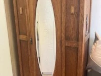 Wardrobe, mirror desk