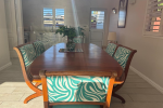 Dining table and 7 chairs