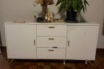 Queen bed, Fridge, Tv stand, Couch, Dressing table