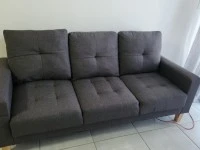 Queen bed, Sleeper couch, Small table and 2 chairs