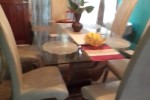 Base and matrass queen size., Dinning table with 6 chairs, Headboard a...