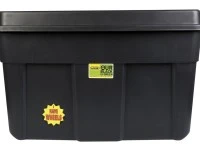 6 x 110 liter plastic totes with wheels underneath -   and some smalle...