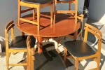 Dining room table, Six chairs