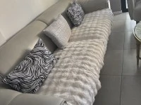 Queen bed with bed head and pedestals, Three quarter bed with bed head...
