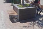 6 x Massive Planter boxes with bench + Trees