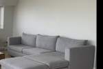 L-couch, 3 seater couch, ottoman