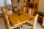 Dining table, chair, side board
