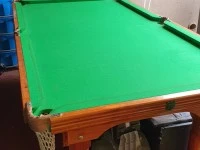 2 Door Steel Cabinet, Medium Pool Table, Foozball table