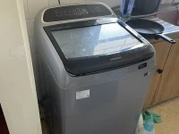 Quin size bed, Washing machine, Small Table, 4 boxes