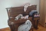 Old upright piano