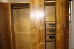 Double bed - large base and head piece, Bed side table, Mirror set wit...