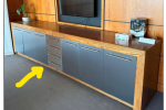 A boardroom cabinet
