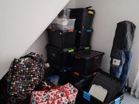Double bed, Double door fridge, Dishwasher, Medium size tv cabinet, Cr...