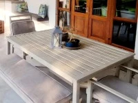 Patio table, Patio bench x 2, Patio chair x 2