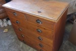 Desk 1.6Lx0.92Wx0.76H, Chest of drawers 0.92W X 0.45D X 0.87H, Wooden ...