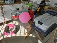 Glass Dining table, Chairs - 8