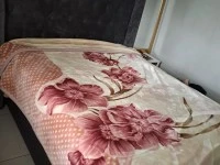 Queen bed, Headboard, Double door fridge, 3 seater couche, Coffee tabl...