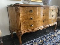 Chest of drawers, small desk, bed side table, One dining chair, pictur...