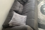 Queen Size Slay Bed and Mattress, 3 Seater Couch, Fridge, Ottoman, Sin...