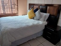 Queen bed, Headboard, 2 bed side tables, Dressing table with chest of ...