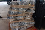 Empty woven plastic bags