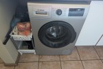 1 Queen size bed base, 1 x queen size mattress, 5 x small cabinets, 1 ...